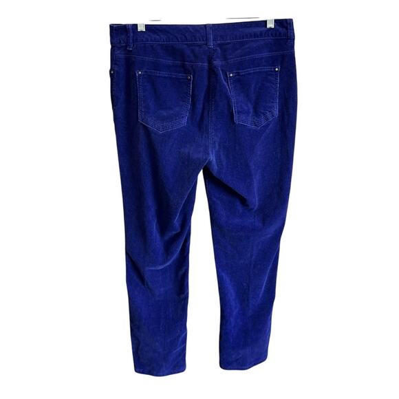 Chicos Corduroy Pants 1.5 Purple Fine Wale Stretch Mid Rise Straight 10 x 28 - Picture 4 of 5